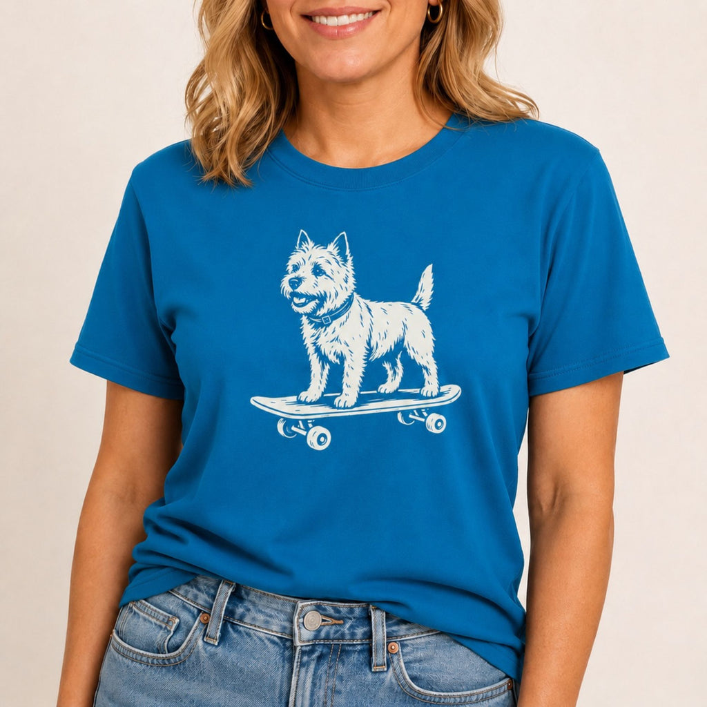 Skateboarding Cairn Terrier T-Shirt